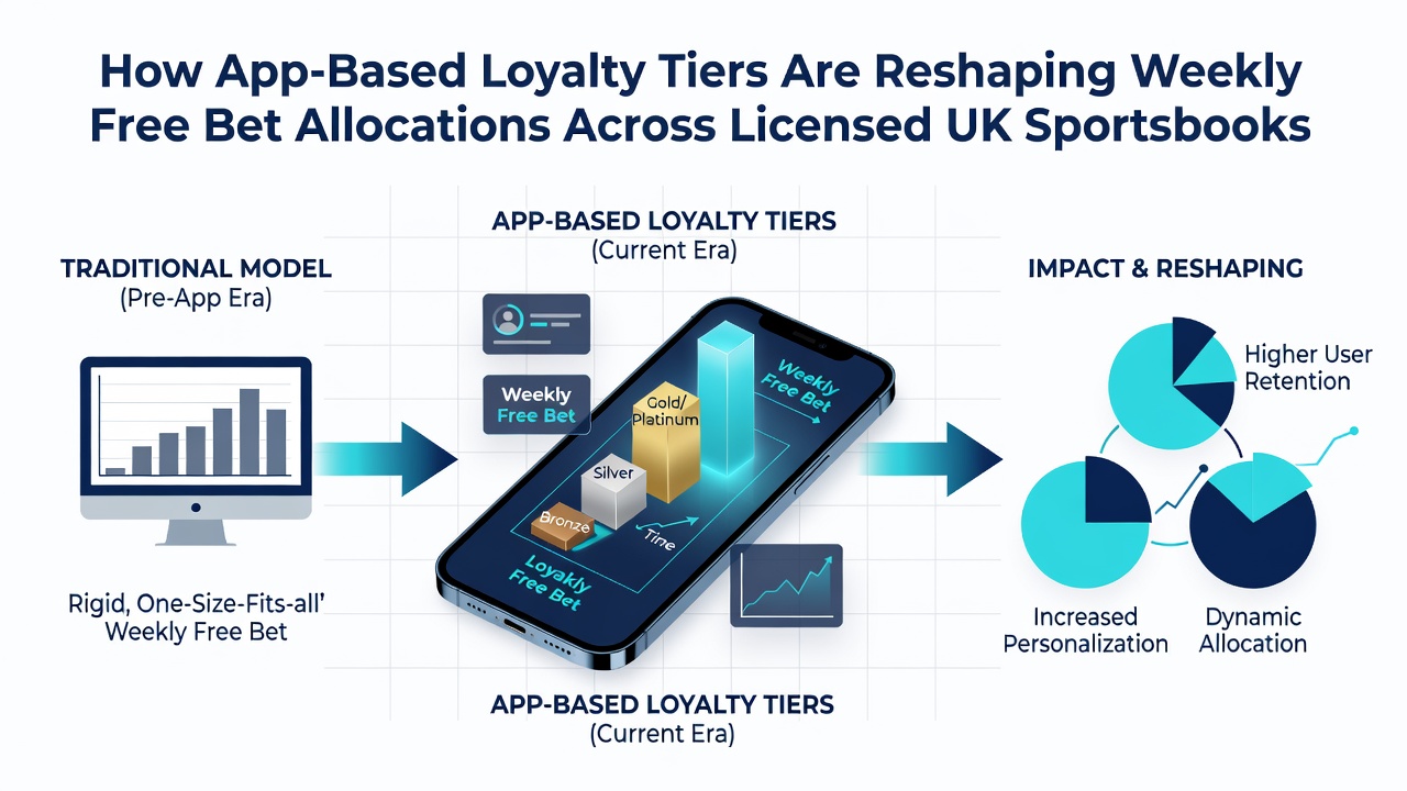 Infographic comparing free bet amounts across different loyalty tiers on UK betting apps