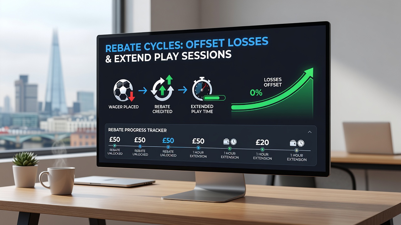 Graph depicting extended betting session trends linked to rebate cycles in UK sportsbooks
