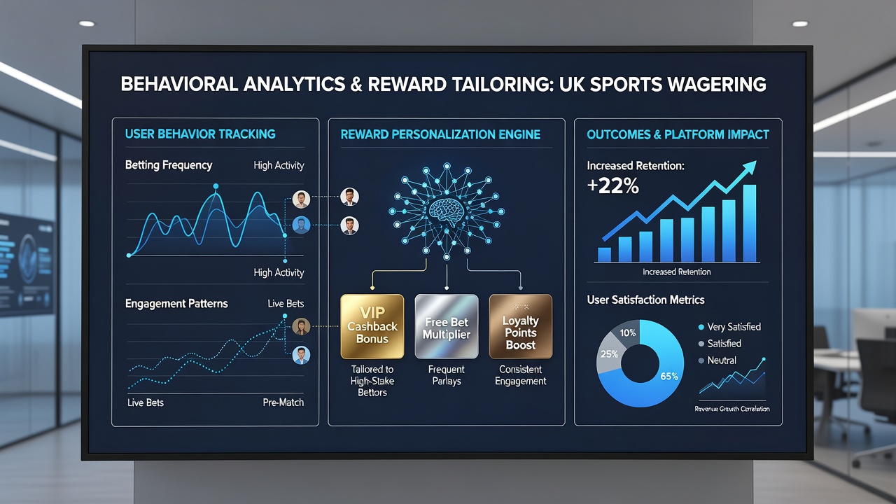 Illustration of personalized reward offers generated from behavioral data on sports betting apps